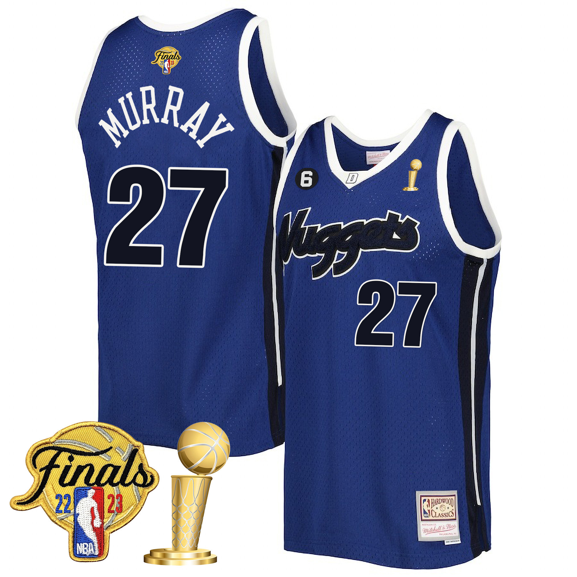 Jamal Murray Men's Denver Nuggets Finals Patch & Champions Collection V2 Swingman Jersey - All Stitched