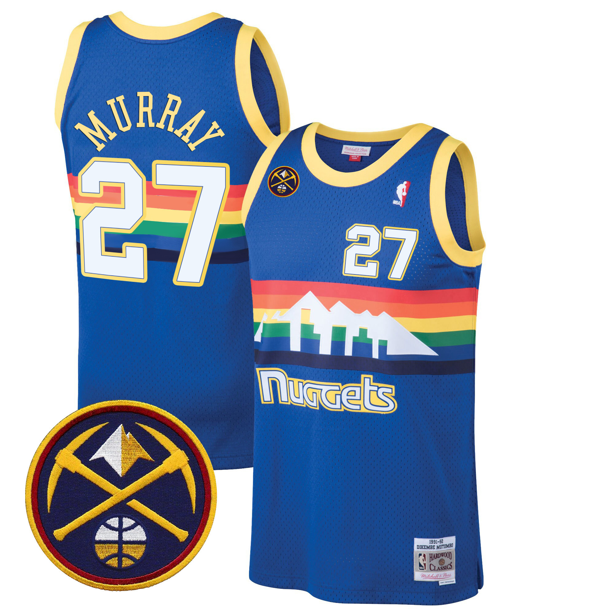 Jamal Murray Men's Denver Nuggets Swingman Blue Classic Jersey - All Stitched