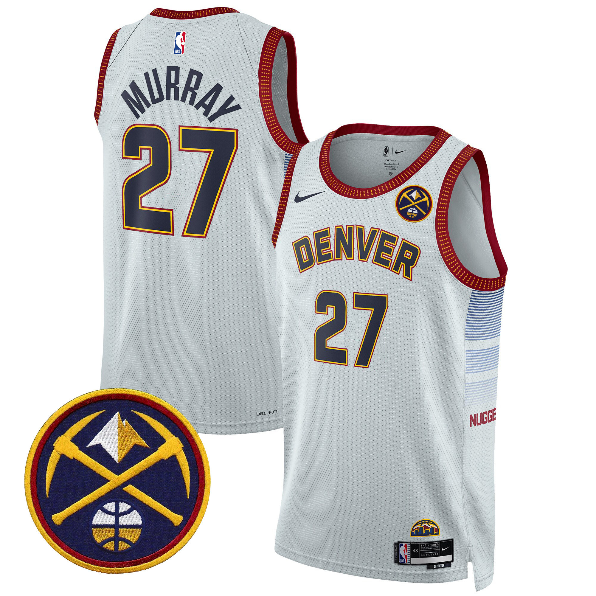 Jamal Murray Men's Denver Nuggets Swingman City Jersey - All Stitched