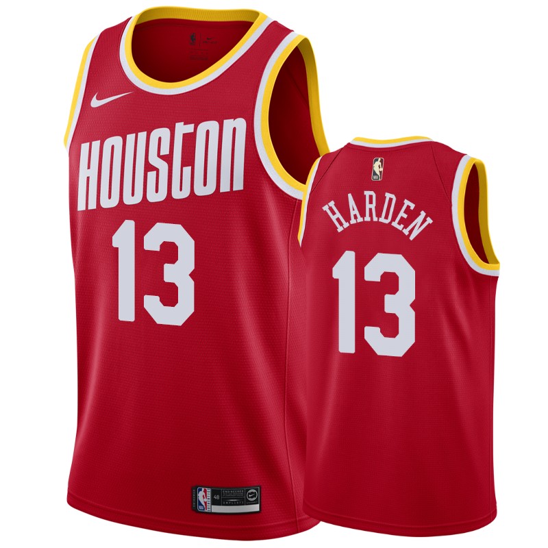 James Harden Houston Rockets #13 Hardwood Classics Men's Jersey - Red