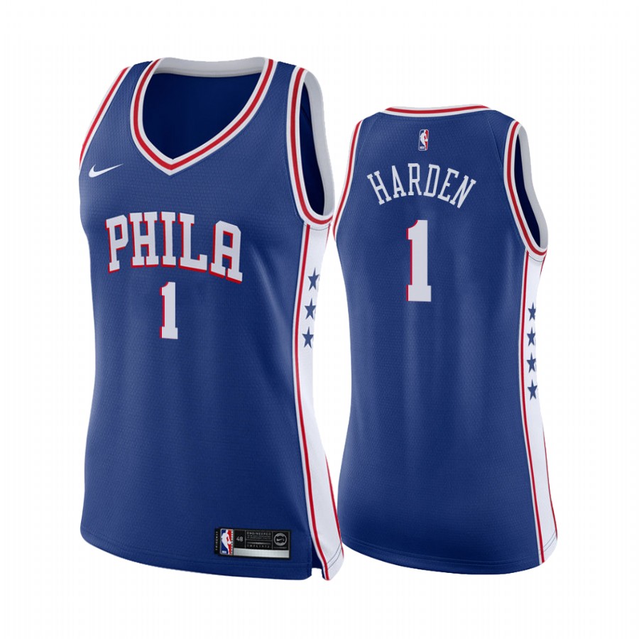 James Harden Philadelphia 76ers Royal Icon Edition Women Jersey Trade