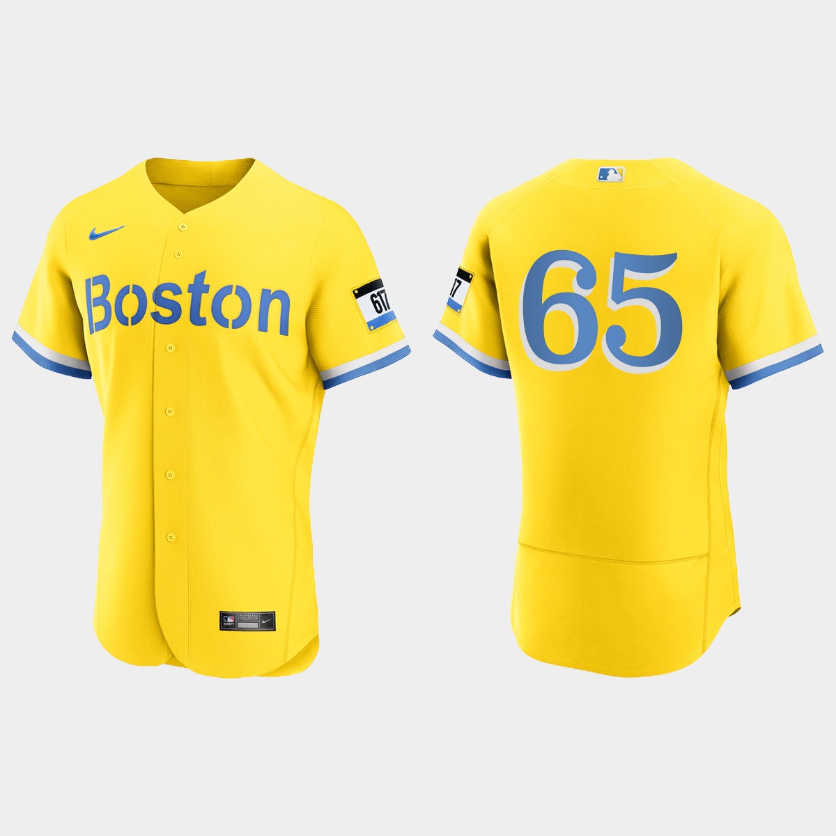 James Paxton Boston Red Sox City Connect Jersey - Gold Light Blue