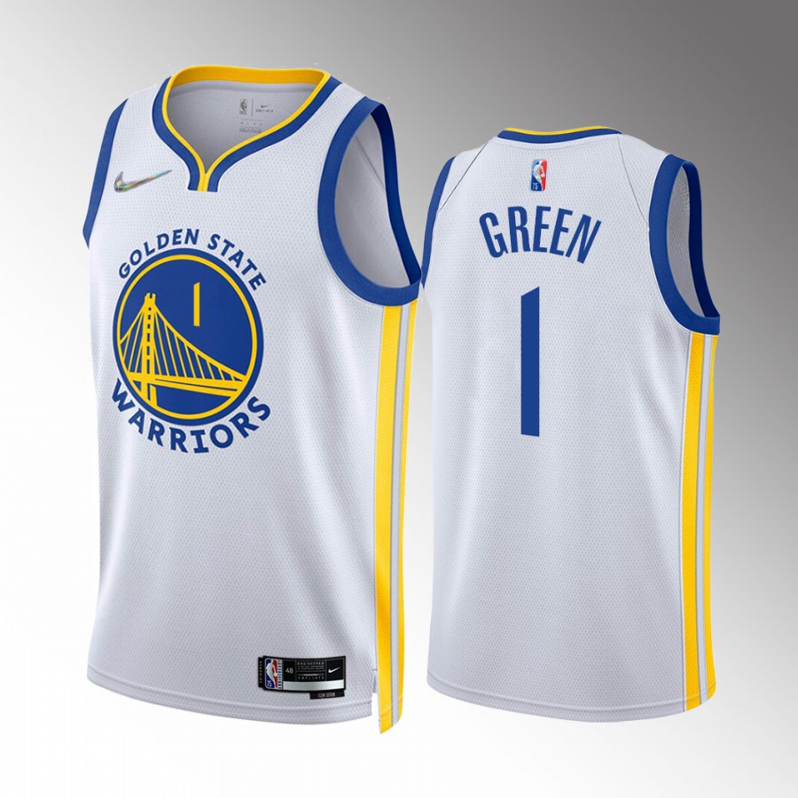 JaMychal Green #1 Golden State Warriors Association Edition White Jersey