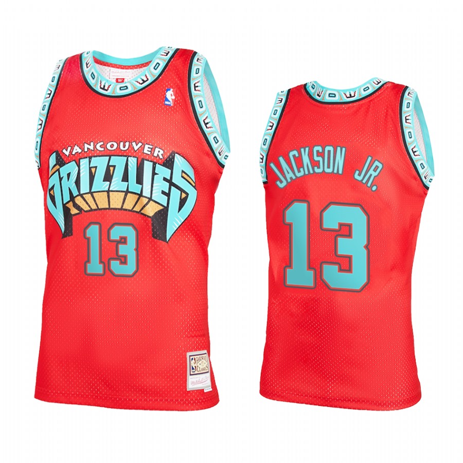 Jaren Jackson Jr. 13 Memphis Grizzlies Reload 2.0 Red Jersey Throwback
