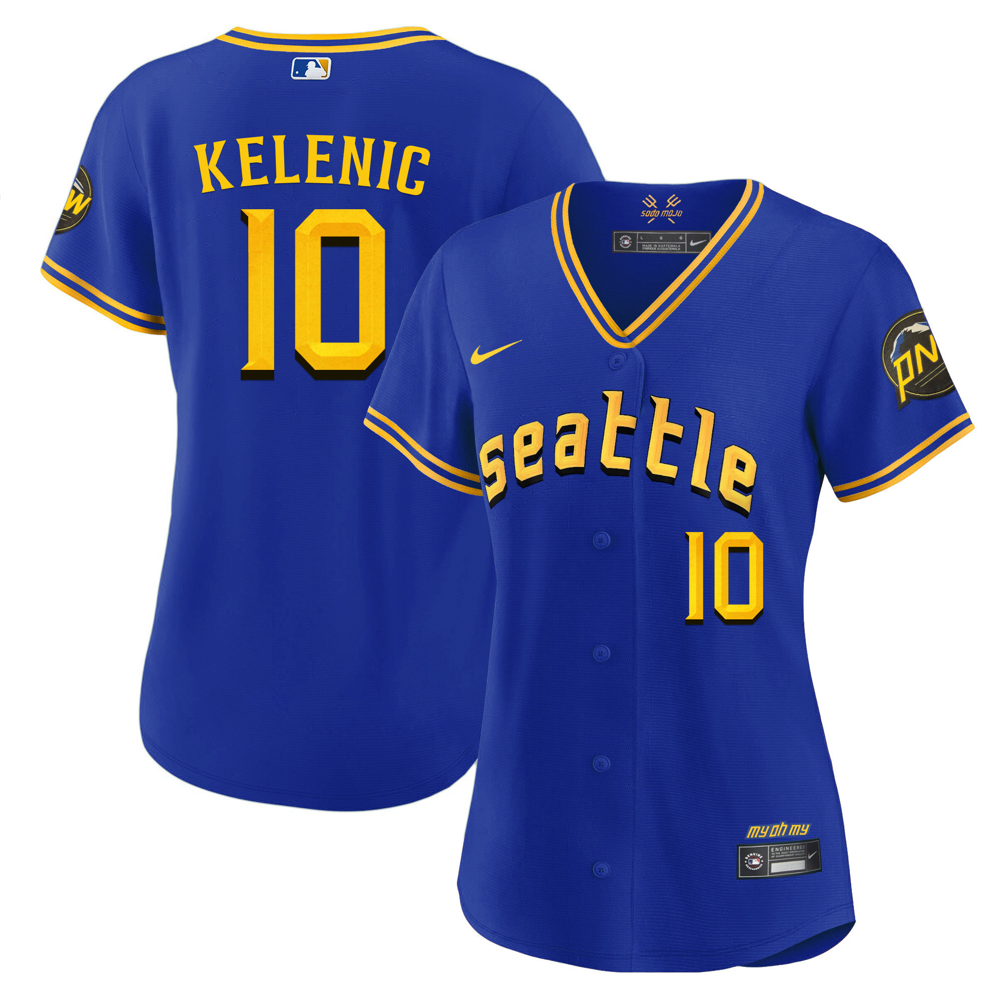 Jarred Kelenic Women's Seattle Mariners City Connect Fan Made Royal Jersey