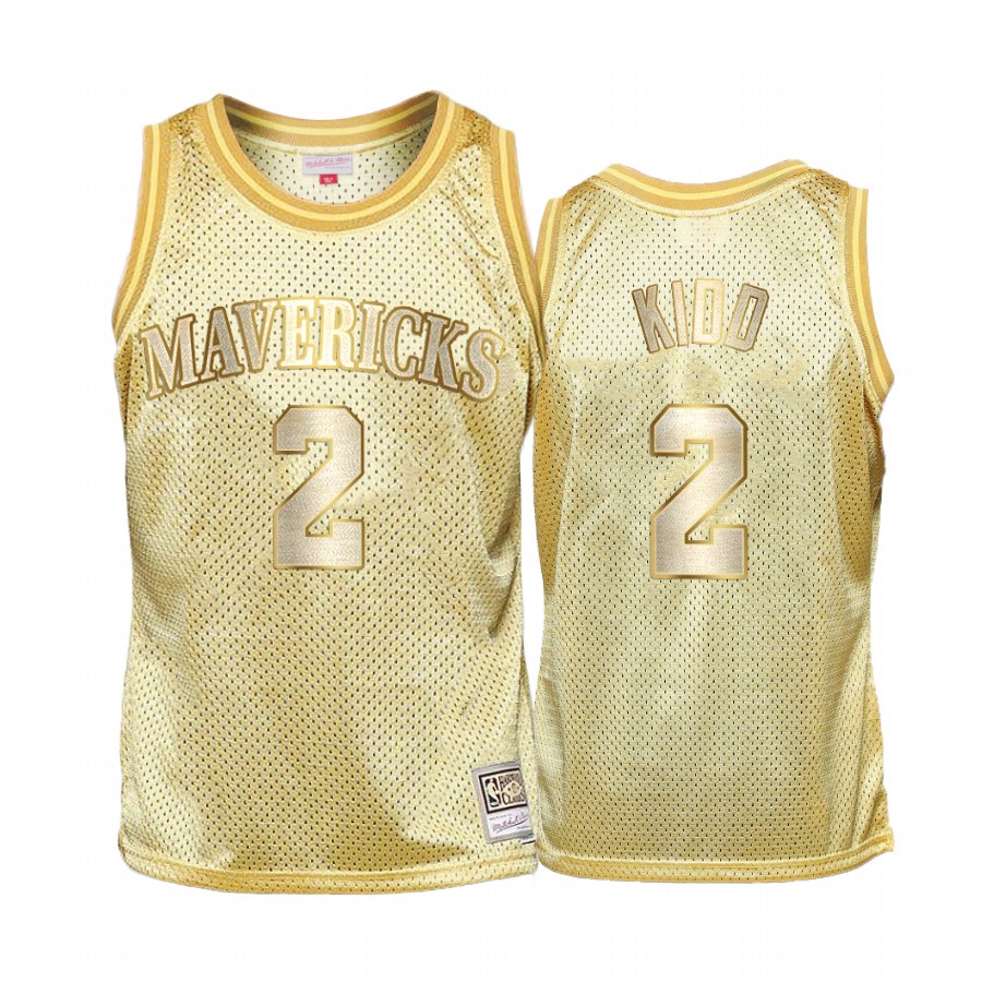 Jason Kidd #2 Dallas Mavericks Golden Midas SM Jersey