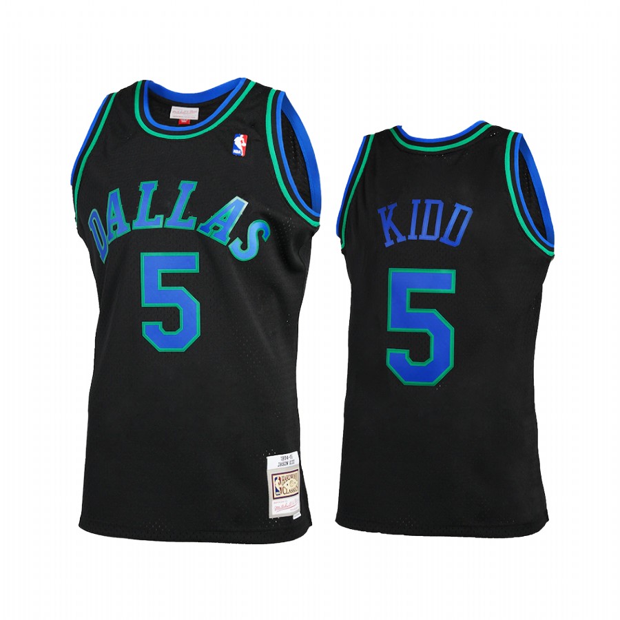 Jason Kidd #5 Dallas Mavericks Reload 2.0 Jersey Black