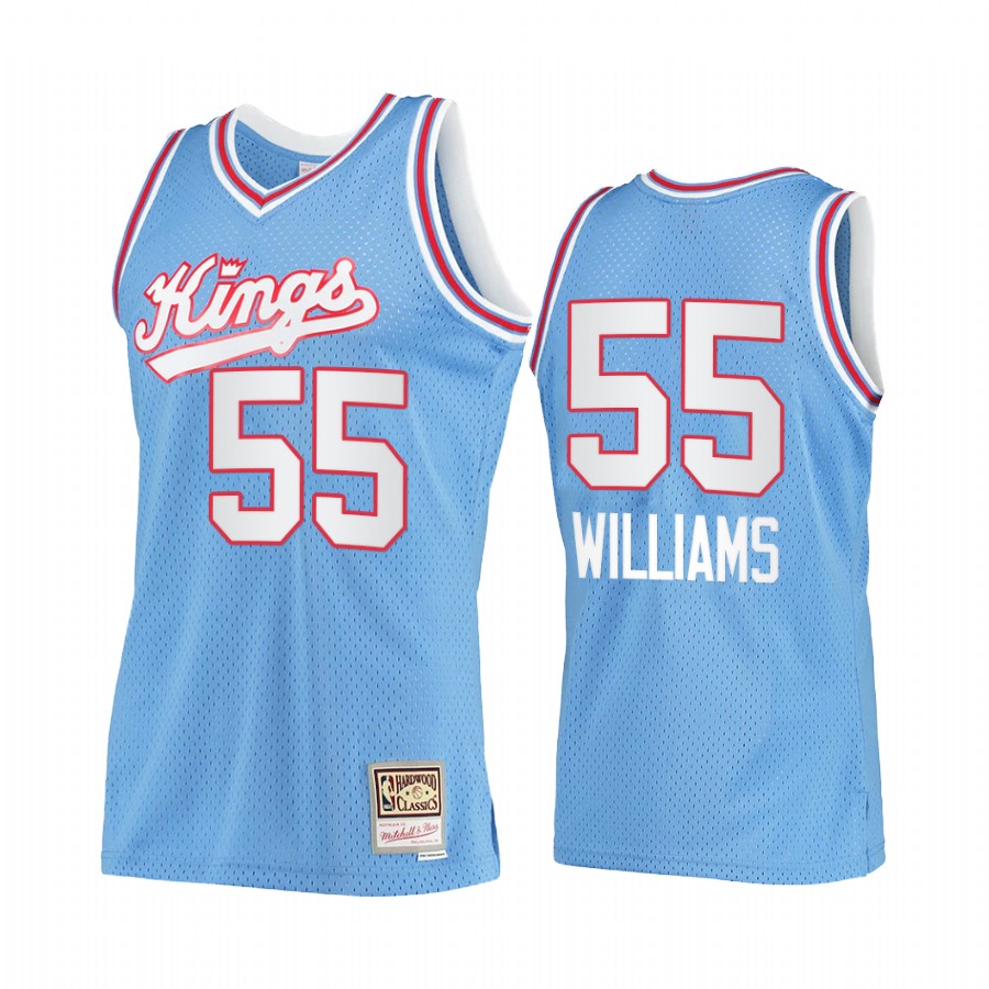 Jason Williams #55 Sacramento Kings Blue Hardwood Classics Jersey