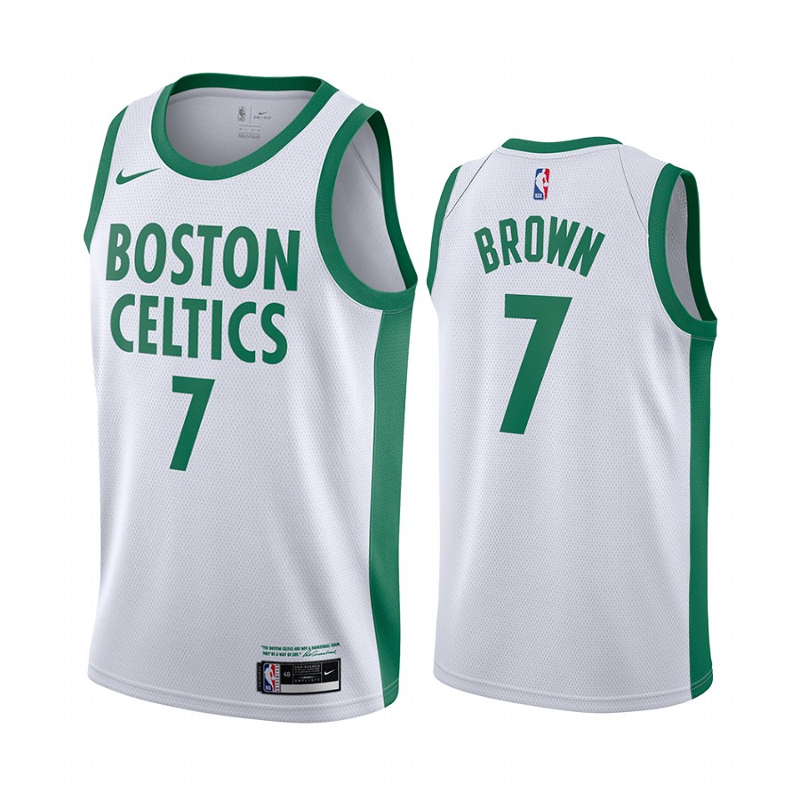 Jaylen Brown Boston Celtics  White City Edition Jersey New Uniform
