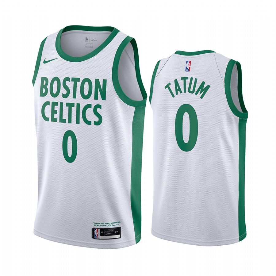 Jayson Tatum Boston Celtics  White City Edition Jersey New Uniform