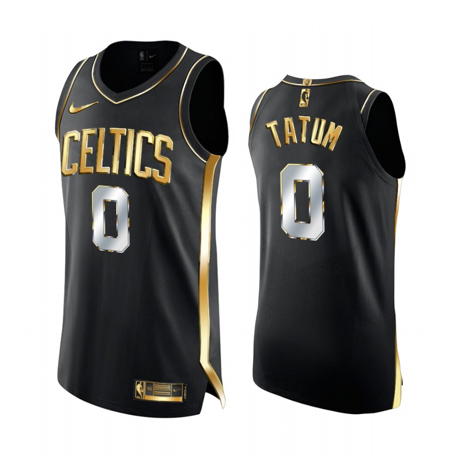 Jayson Tatum Boston Celtics Black Golden  Jersey Limited Edition