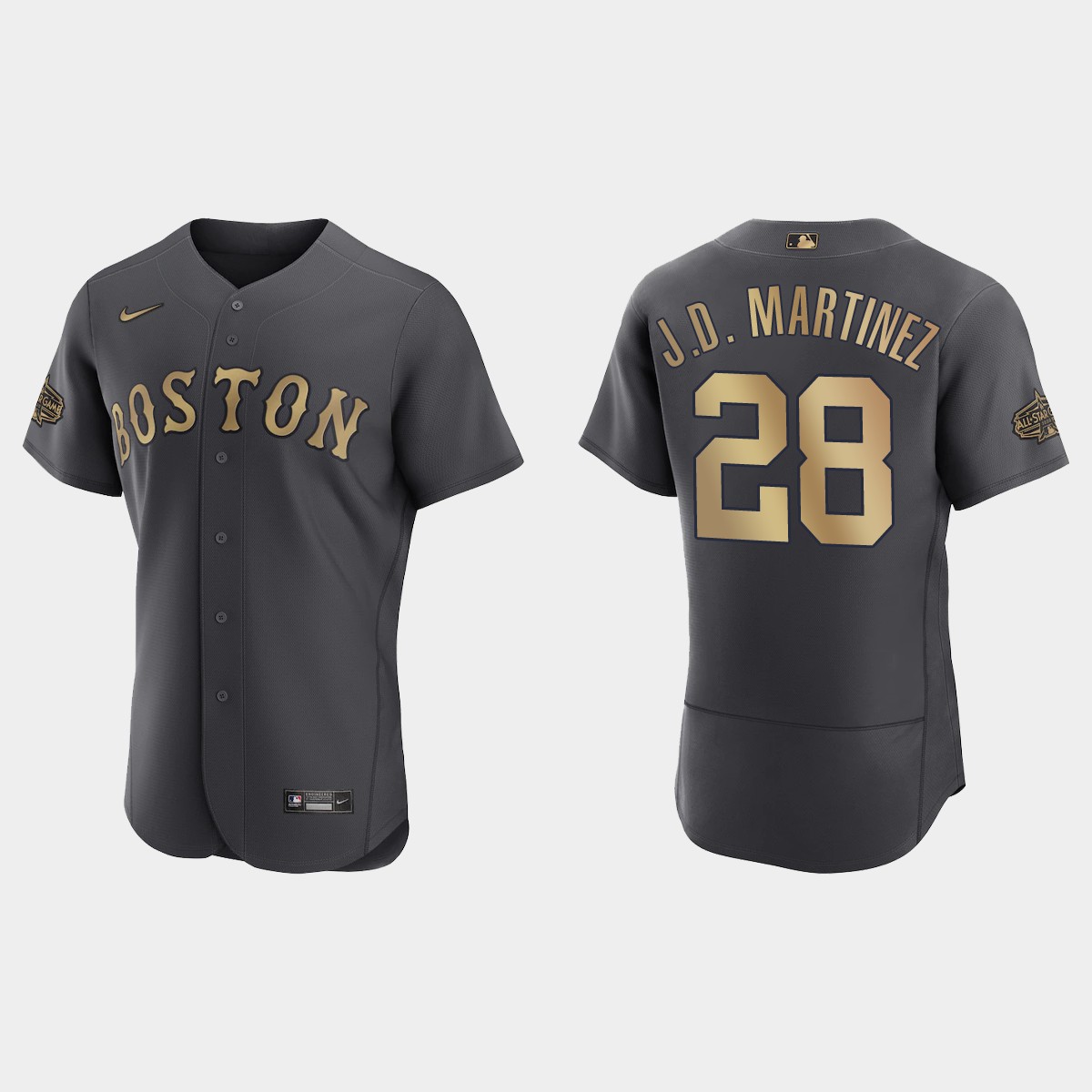 J.D. Martinez Boston Red Sox All-Star Game Jersey - Charcoal
