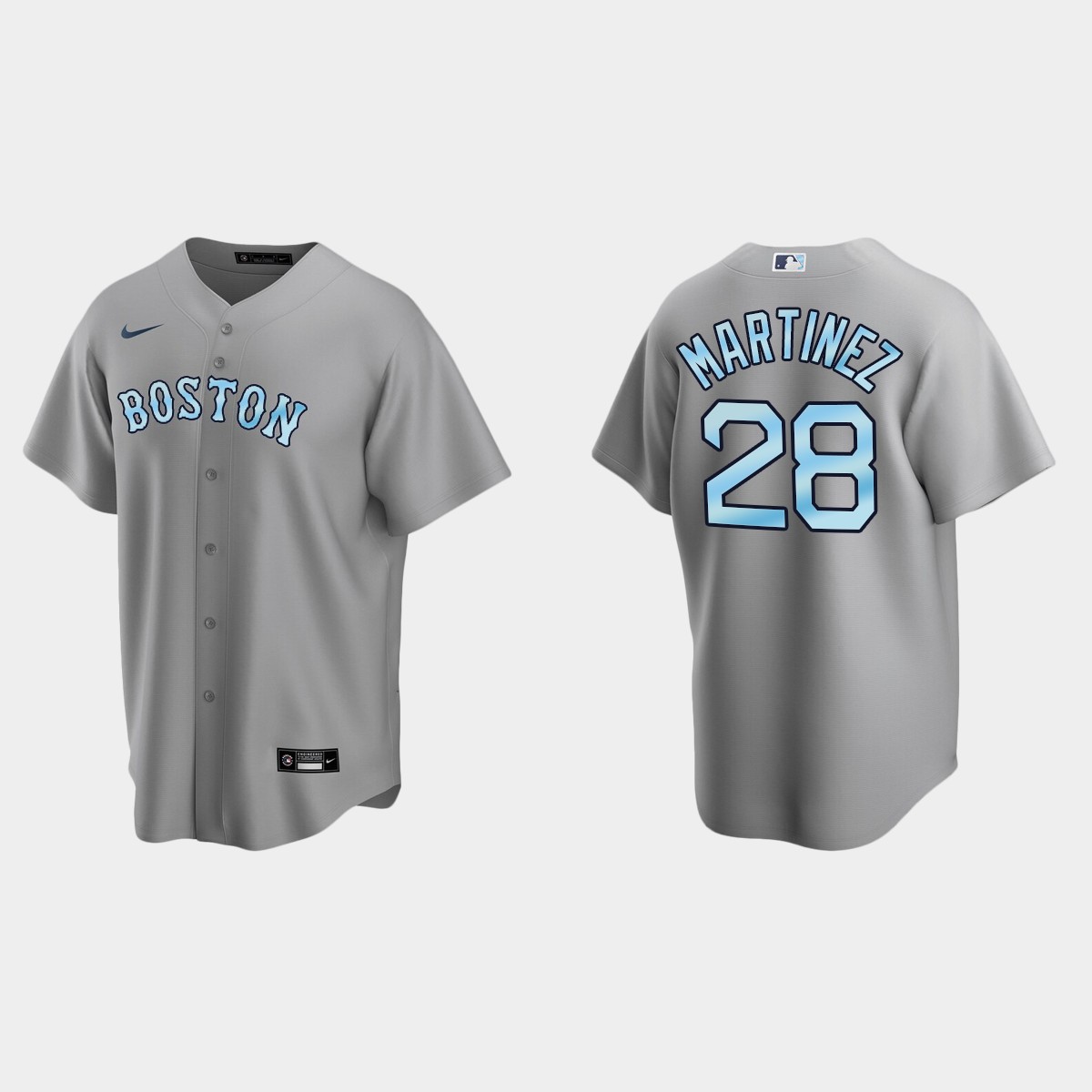 J.D. Martinez Boston Red Sox Father's Day Jersey - Gray