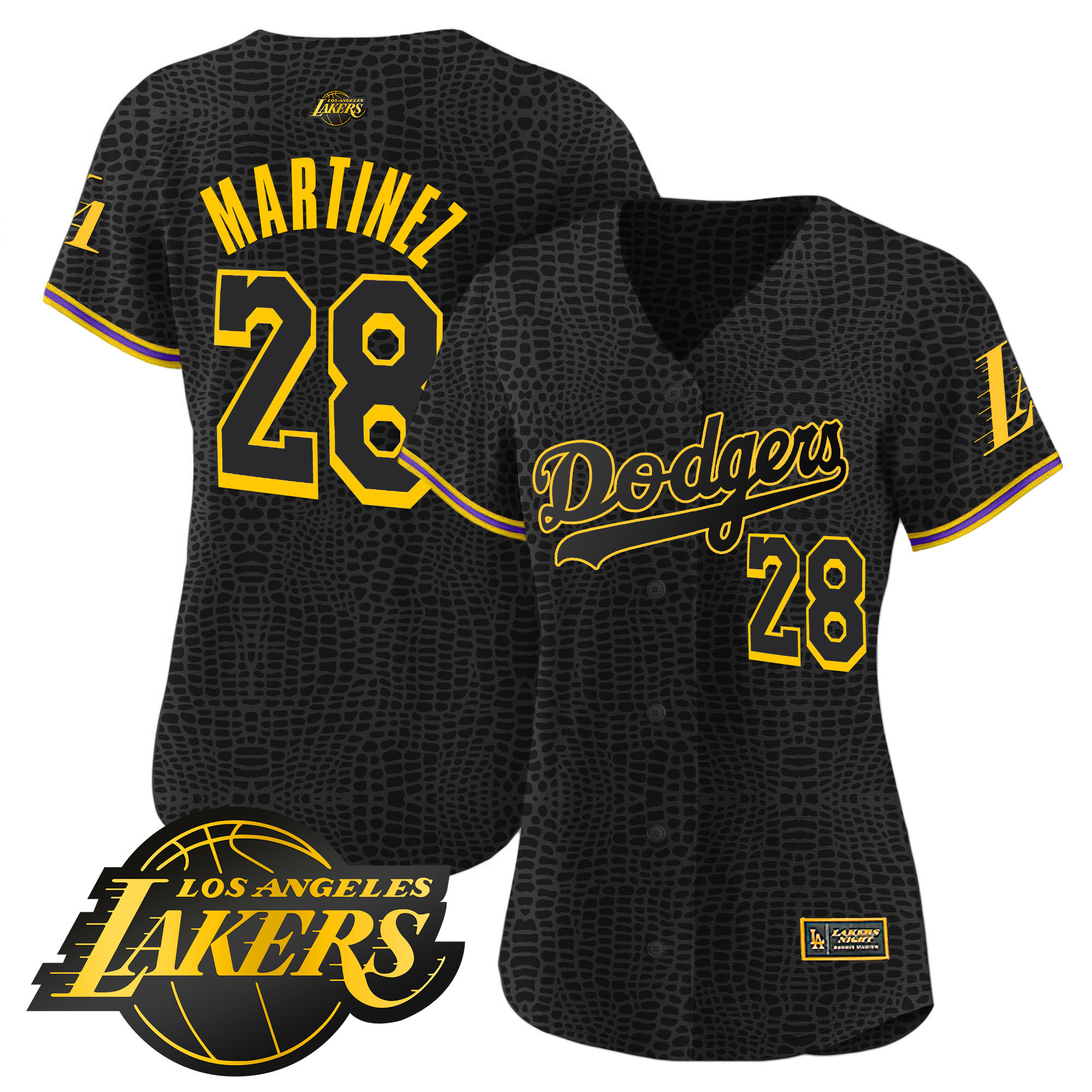 J.D. Martinez Women's Los Angeles Dodgers Cool Base Mamba Jersey