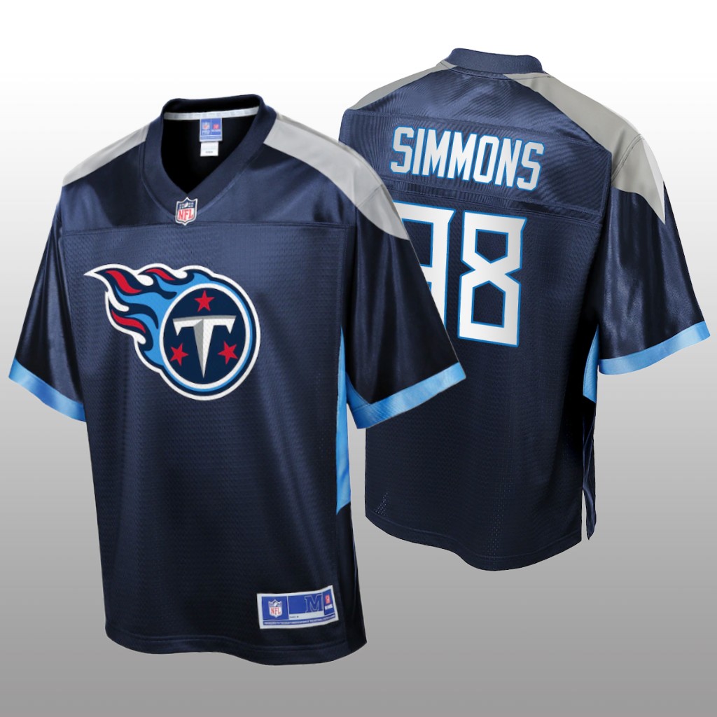 Jeffery Simmons Tennessee Titans Pro Line Navy Icon Jersey