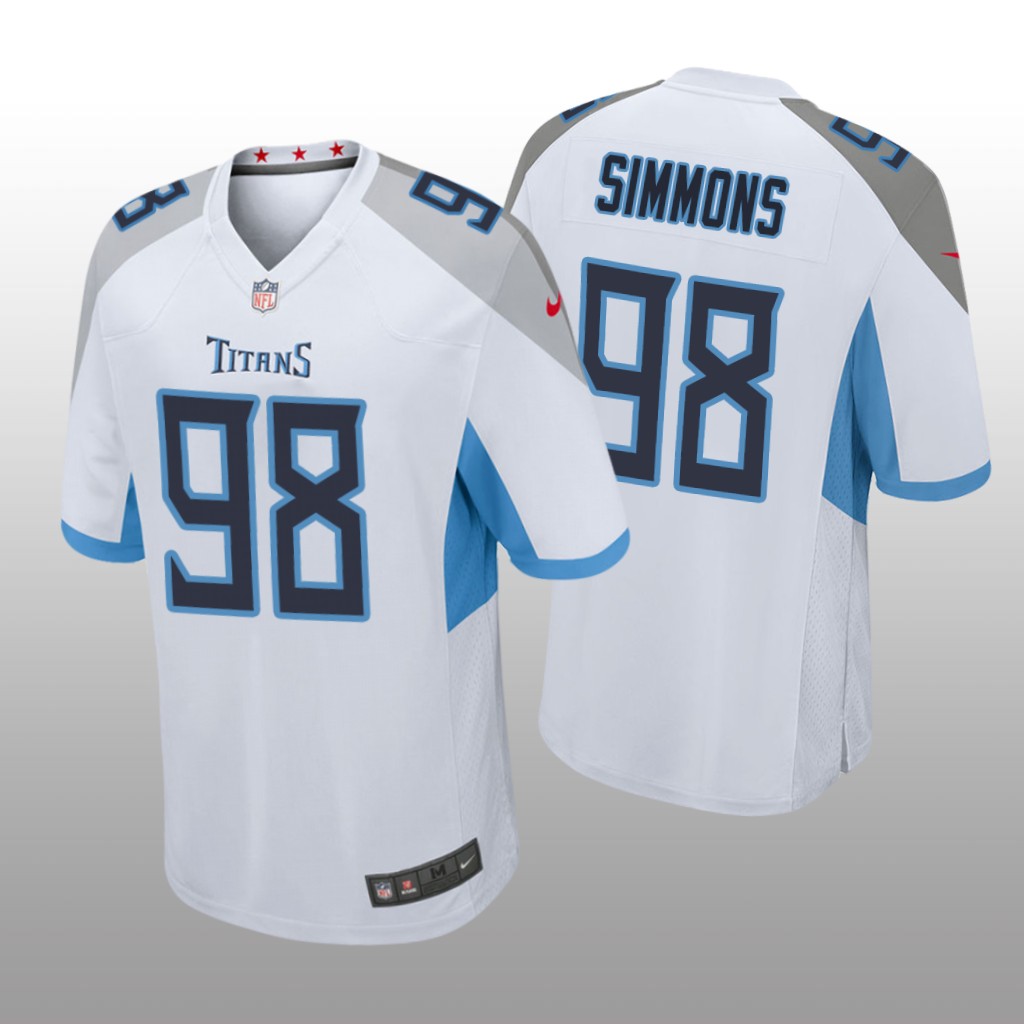 Jeffery Simmons Tennessee Titans White Draft Game Jersey