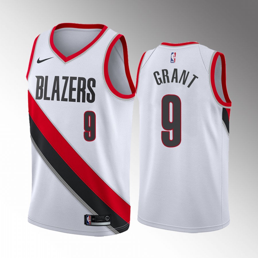 Jerami Grant Portland Trail Blazers White Association Edition #9 Jersey Trade