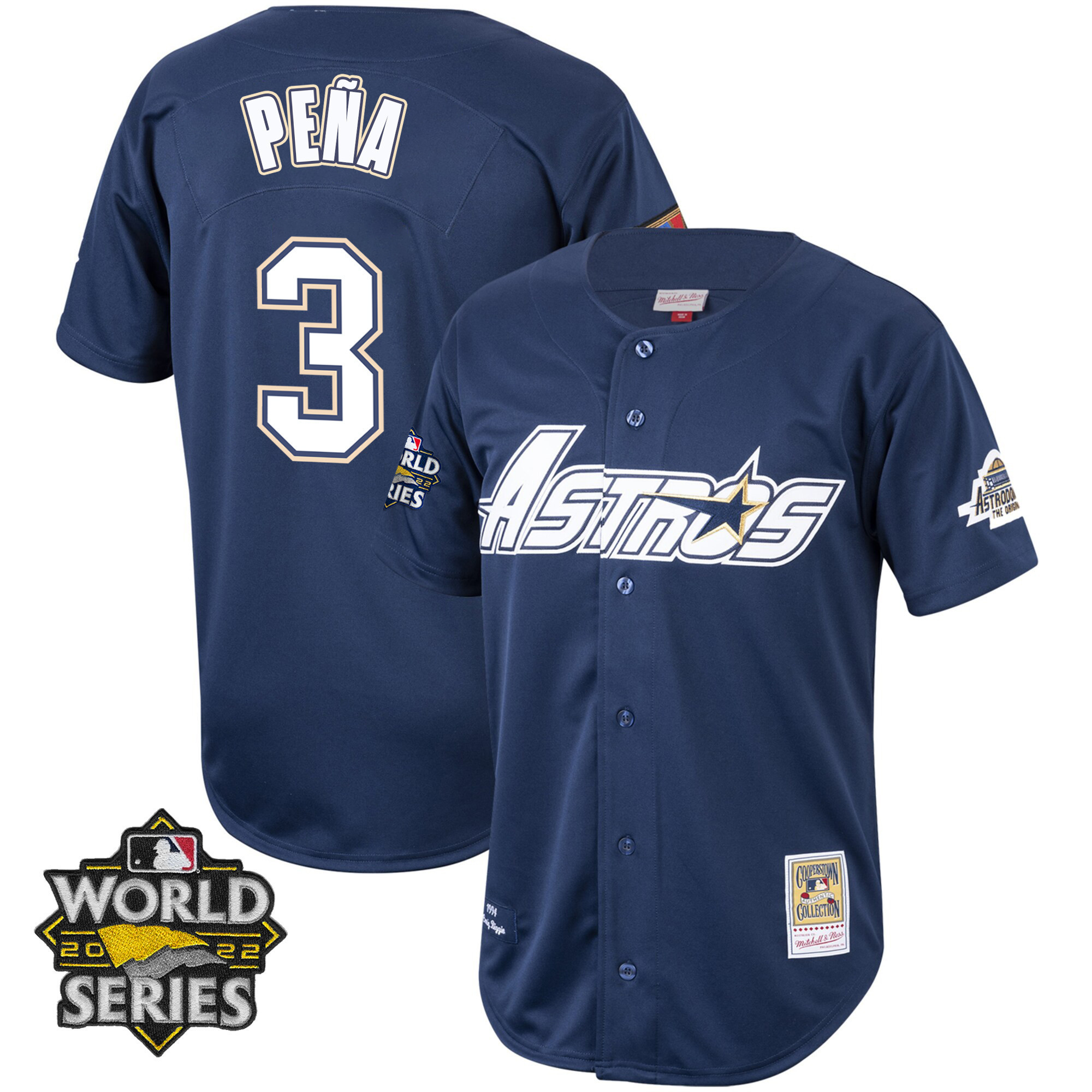 Jeremy Peña Houston Astros Mitchell & Ness Cooperstown World Series Player Jersey