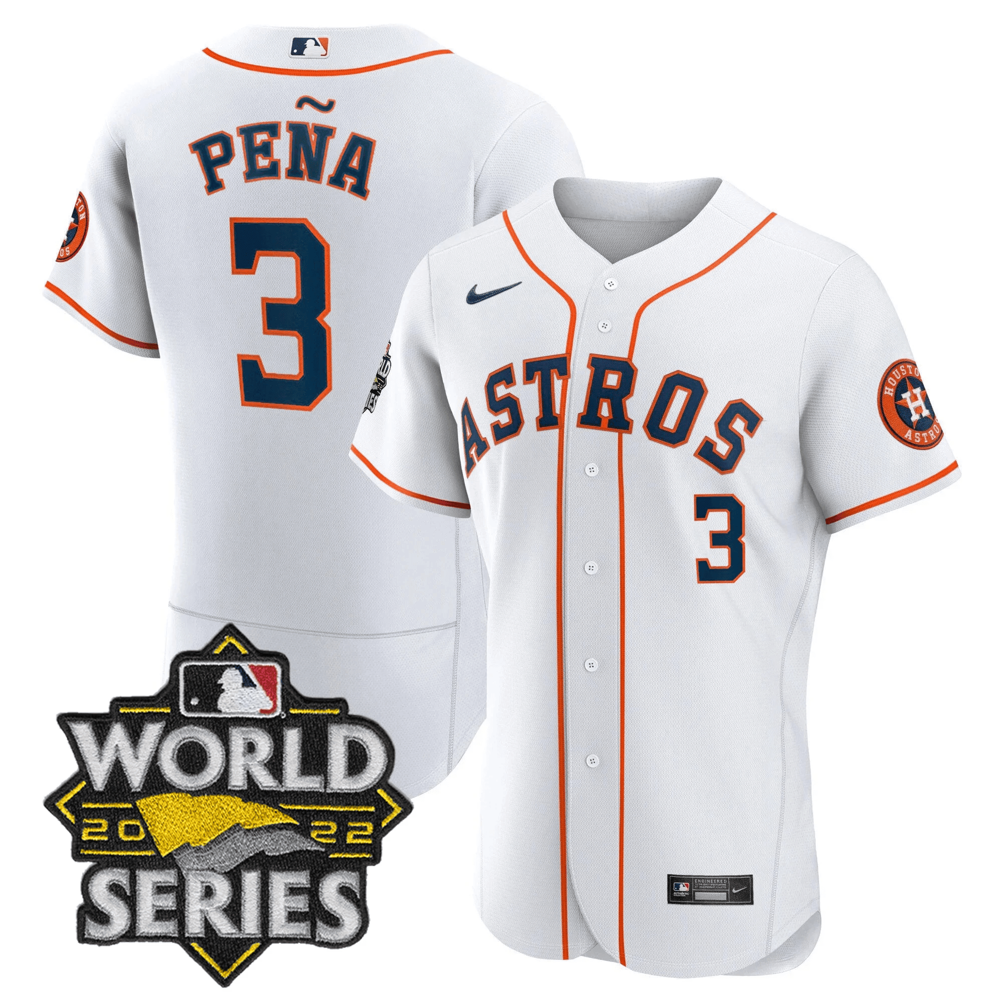 Jeremy Peña Men's Houston Astros World Series Player Flex Home Jersey