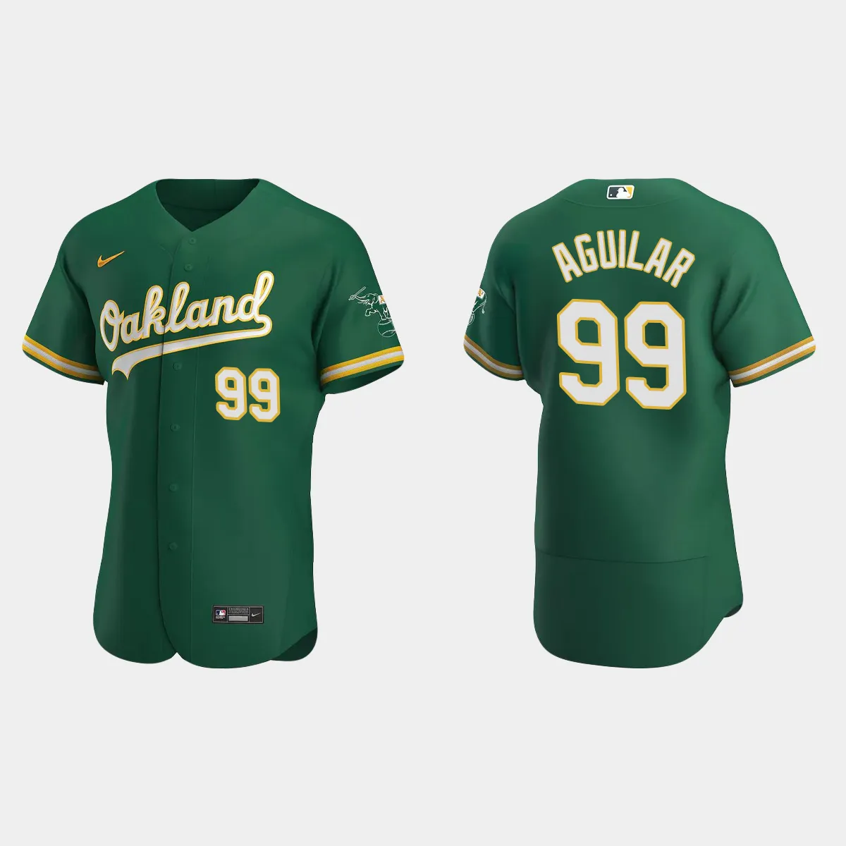 Jesus Aguilar Oakland Athletics Alternate Jersey - Kelly Green