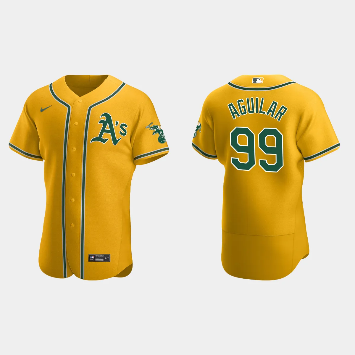 Jesus Aguilar Oakland Athletics Home Jersey - Gold