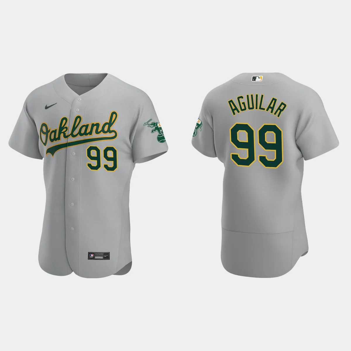 Jesus Aguilar Oakland Athletics Road Jersey - Gray