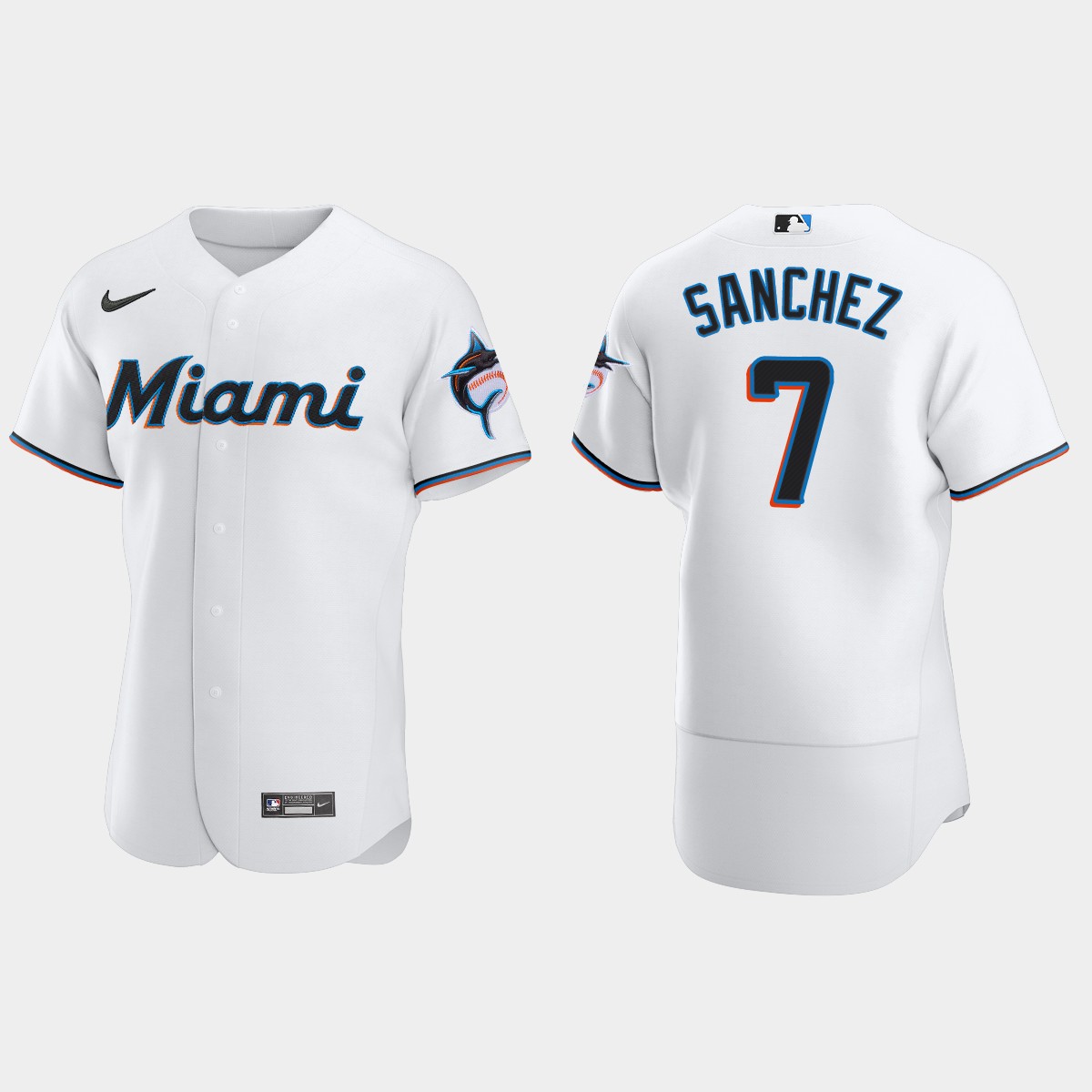 Jesus Sanchez Miami Marlins Home Jersey - White