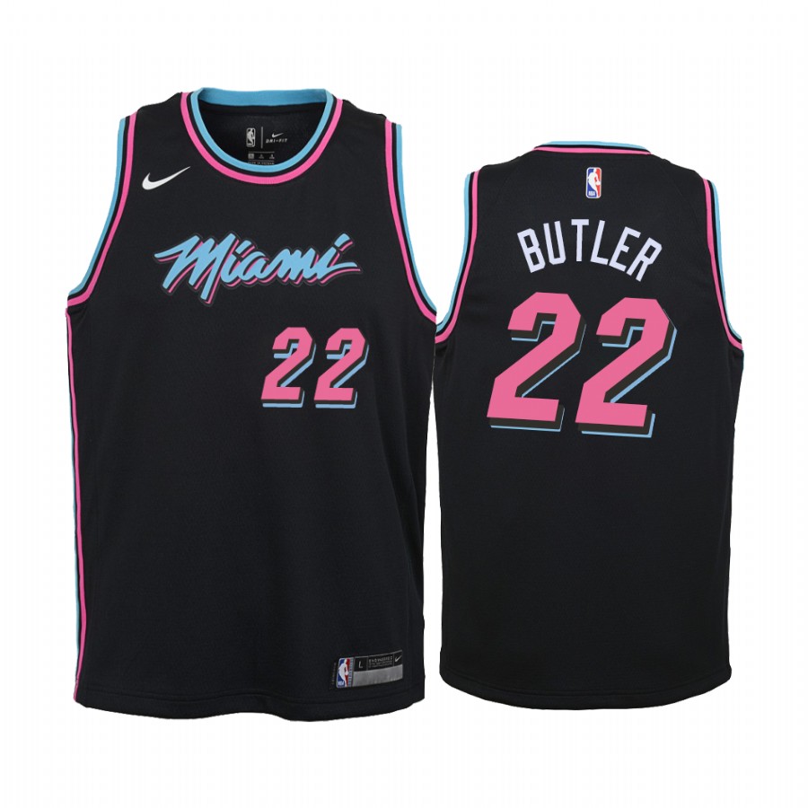 Jimmy Butler Miami Heat City Youth Jersey - Black