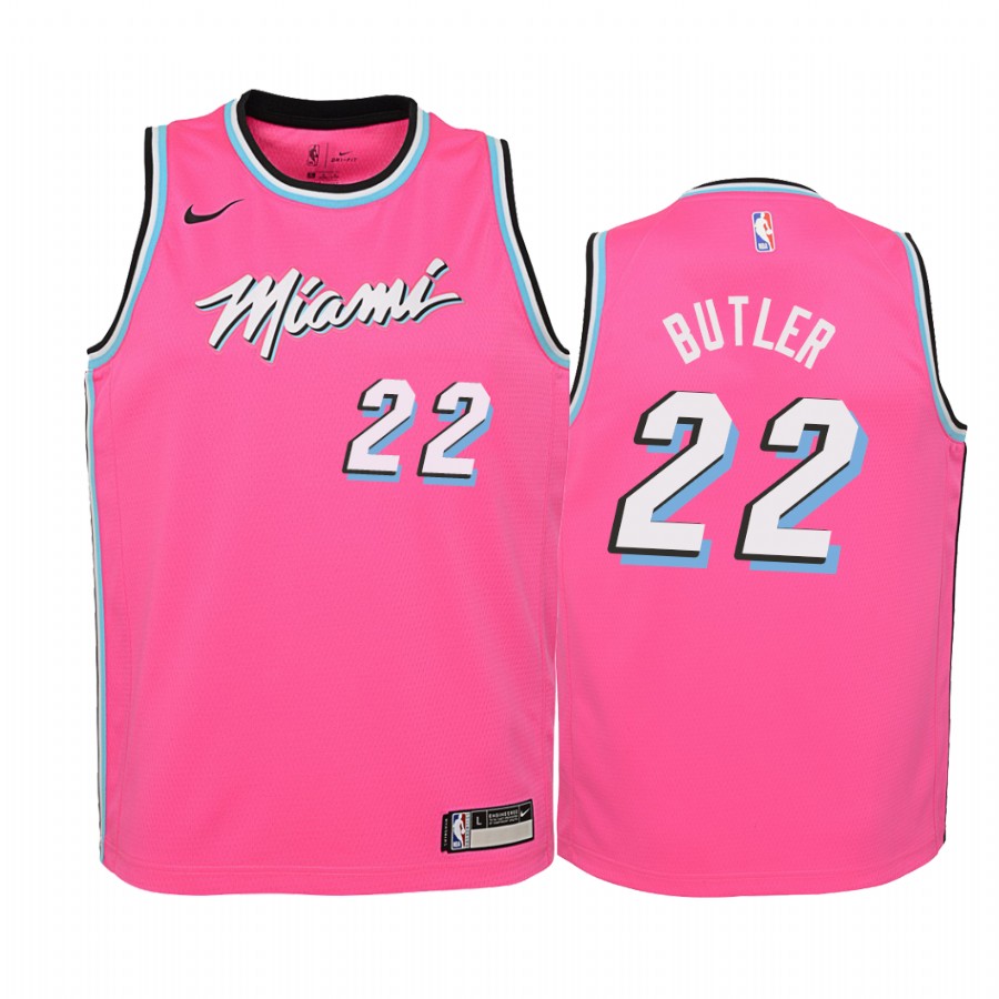 Jimmy Butler Miami Heat Earned Youth Jersey - Pink