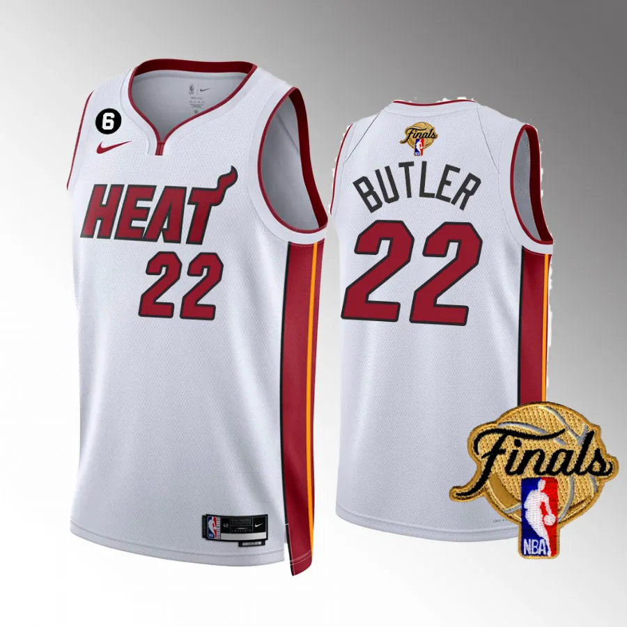 Jimmy Butler Miami Heat Finals White #22 Association Edition Jersey Men