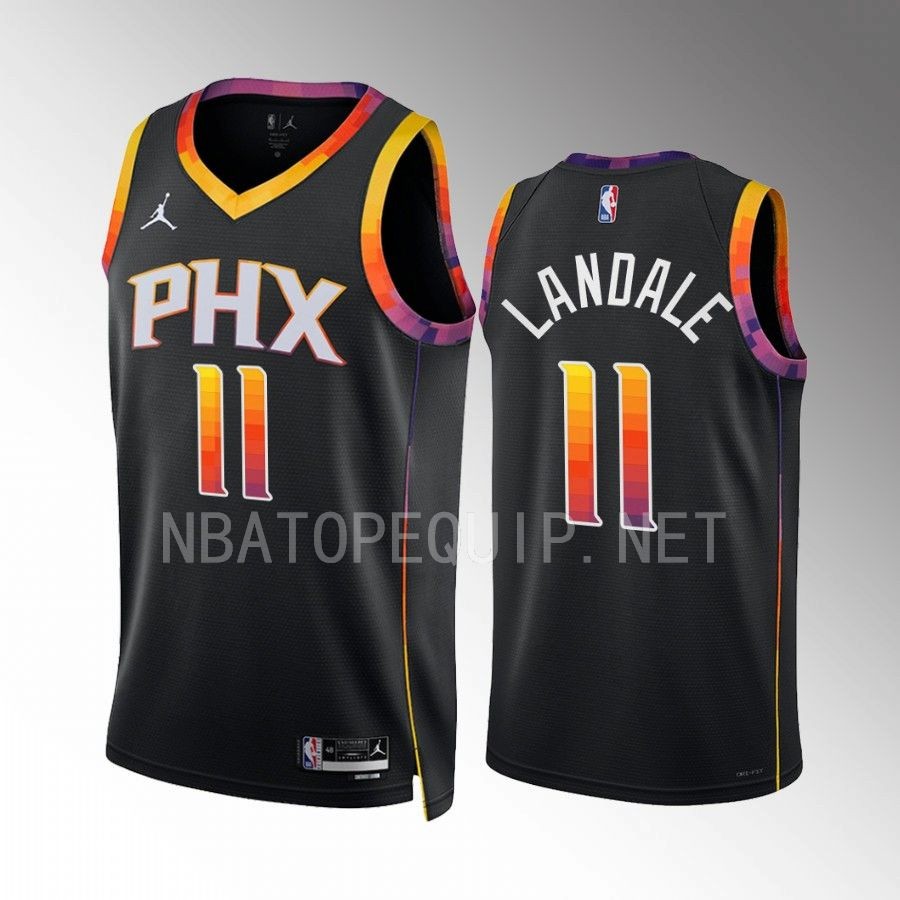 Jock Landale #11 Phoenix Suns Statement Edition Black Jersey