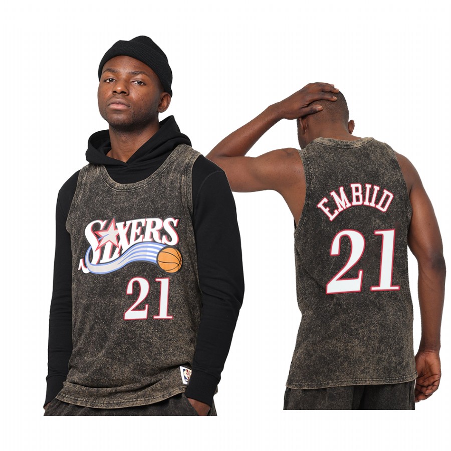 Joel Embiid #21 Philadelphia 76ers Quintessential Jersey Black