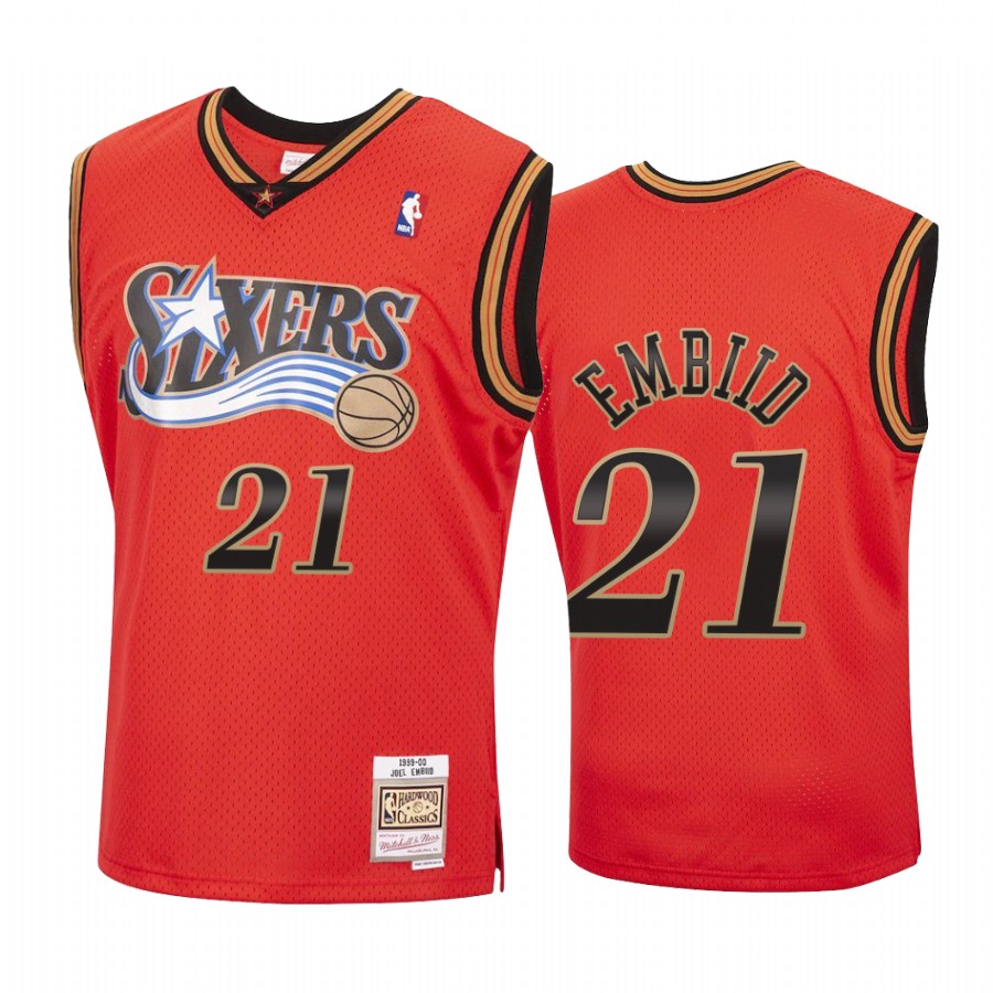 Joel Embiid #21 Philadelphia 76ers Reload Jersey Red