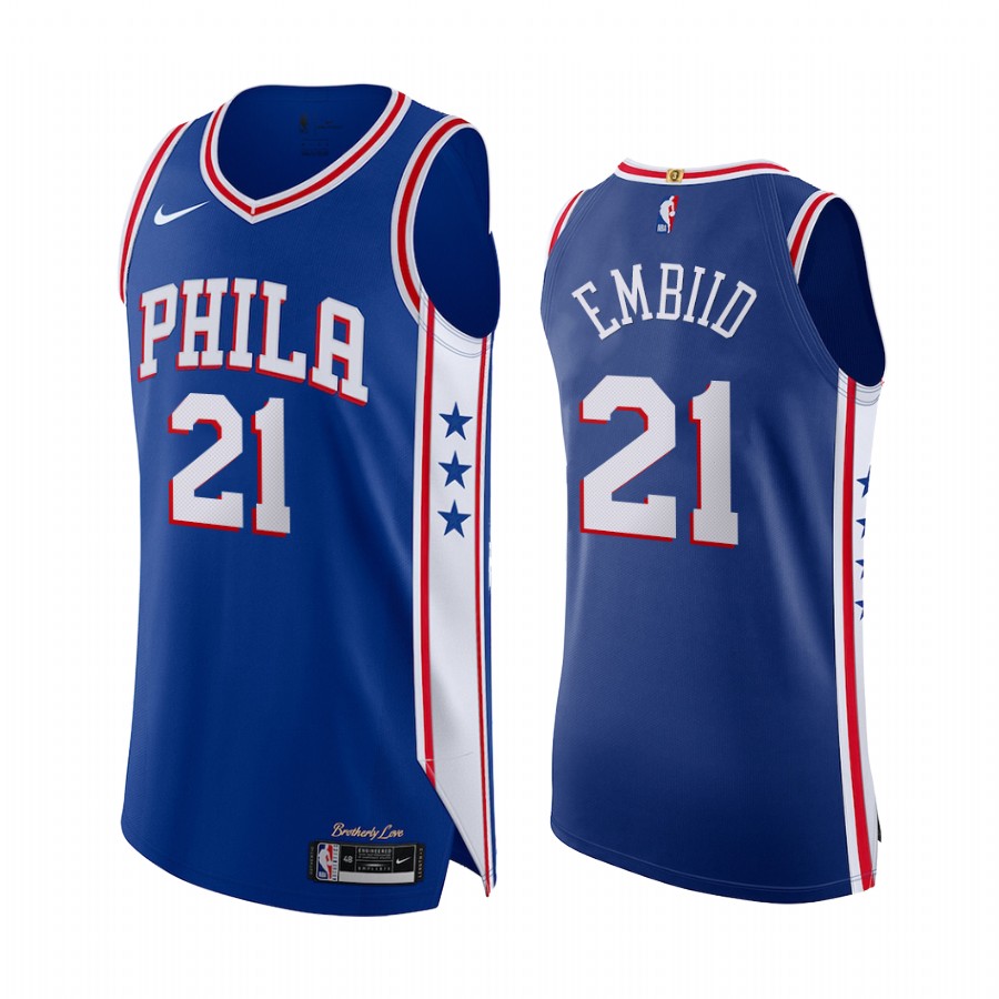 Joel Embiid Philadelphia 76ers Royal Icon  Jersey