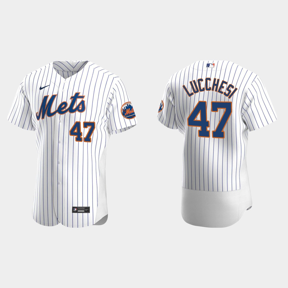 Joey Lucchesi #47 New York Mets Home Jersey - White