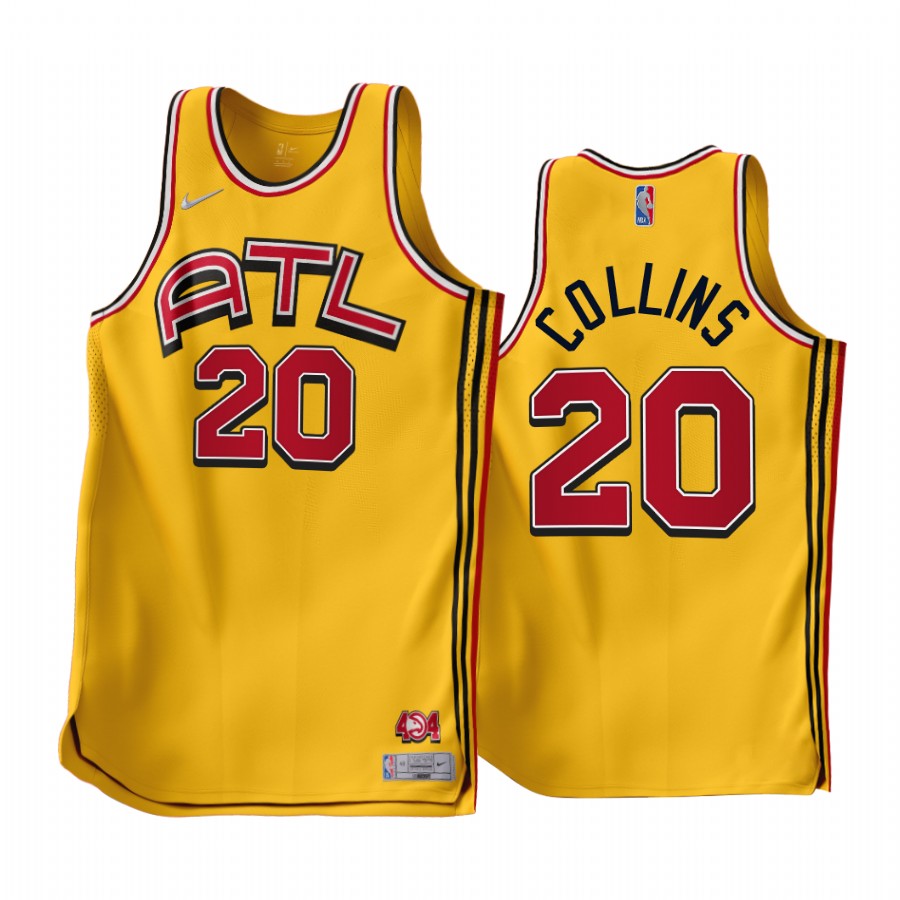 John Collins Atlanta Hawks Gold #20 Earned Edition Jersey