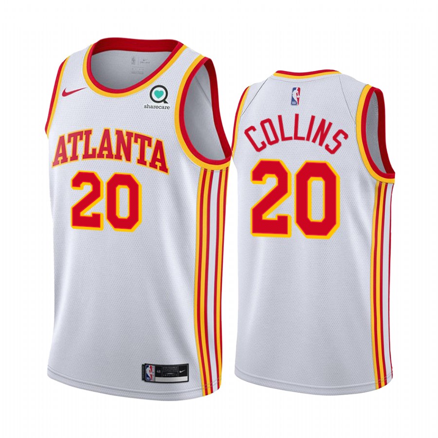 John Collins Atlanta Hawks White Association Edition  Jersey