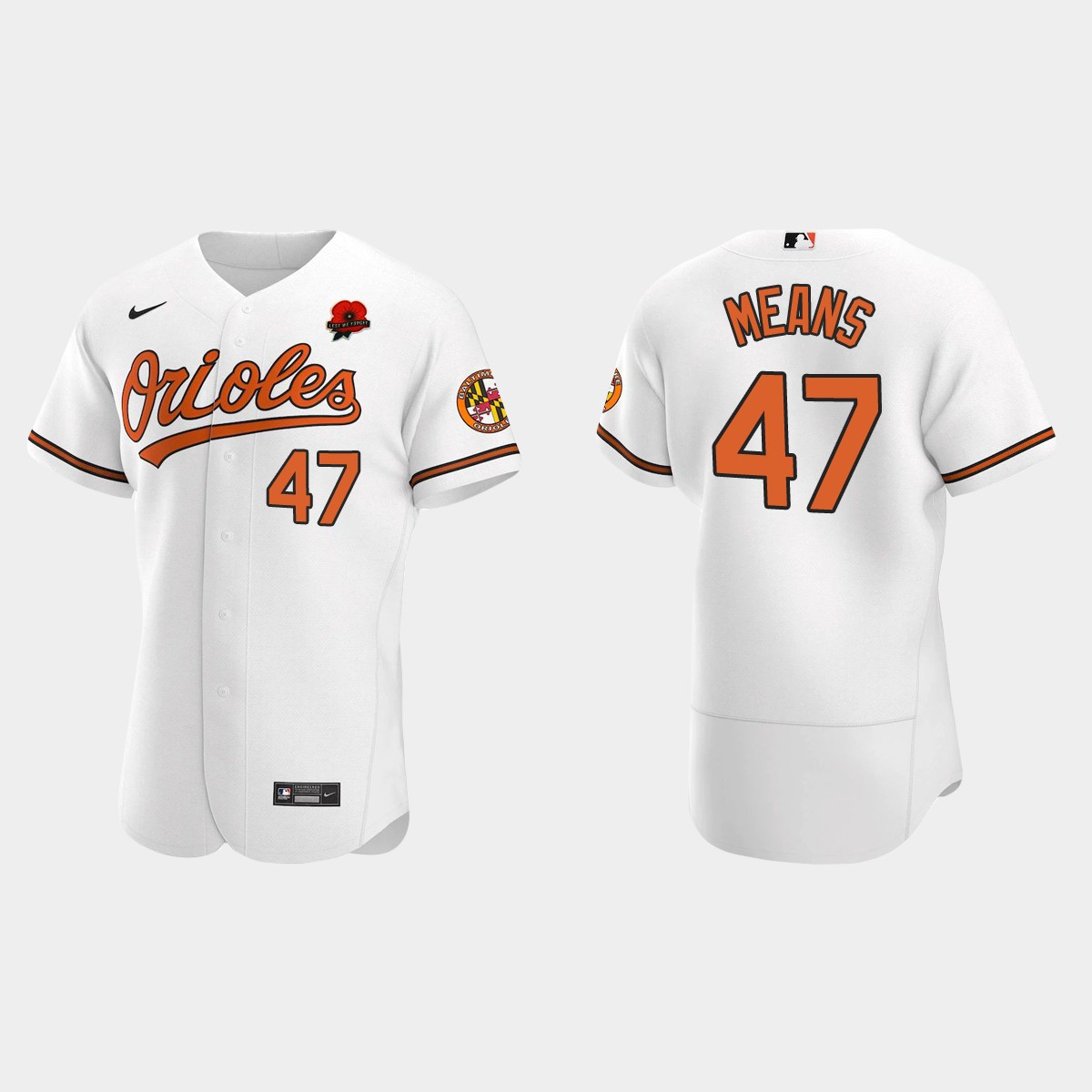 John Means Baltimore Orioles Memorial Day Jersey - White