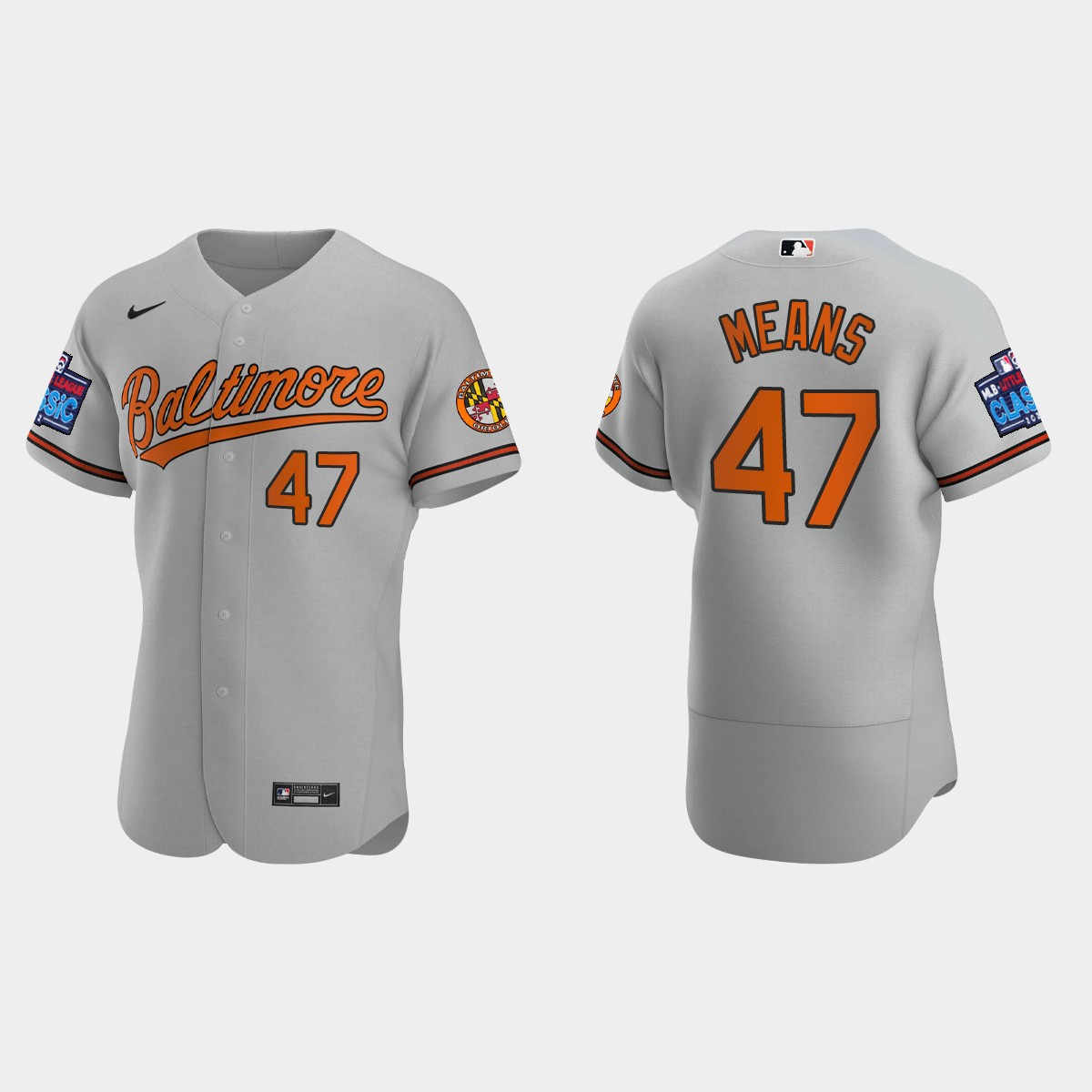 John Means Baltimore Orioles Little League Classic Jersey - Gray