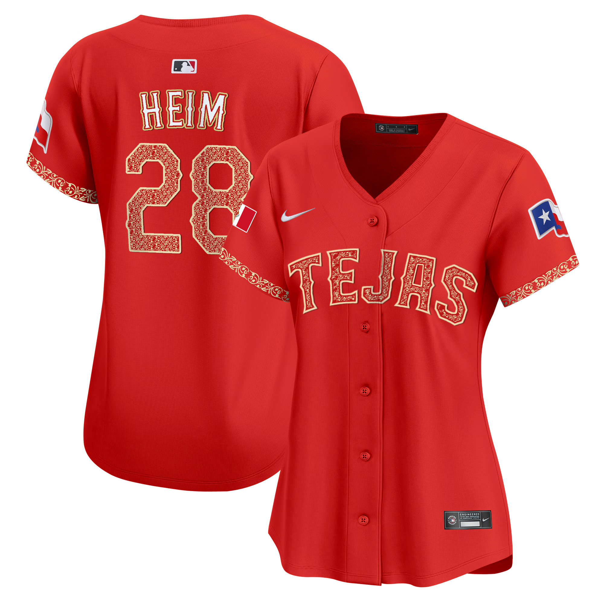 Jonah Heim Women's Texas Rangers Mexico Vapor Premier Limited Red Jersey