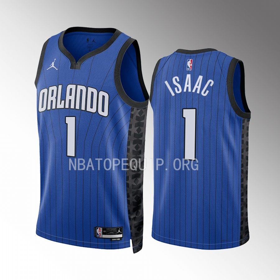 Jonathan Isaac Orlando Magic Blue #1 Statement Edition Jersey Swingman