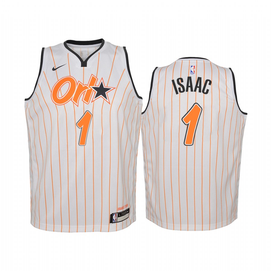 Jonathan Isaac Orlando Magic  City Edition Youth Jersey - White