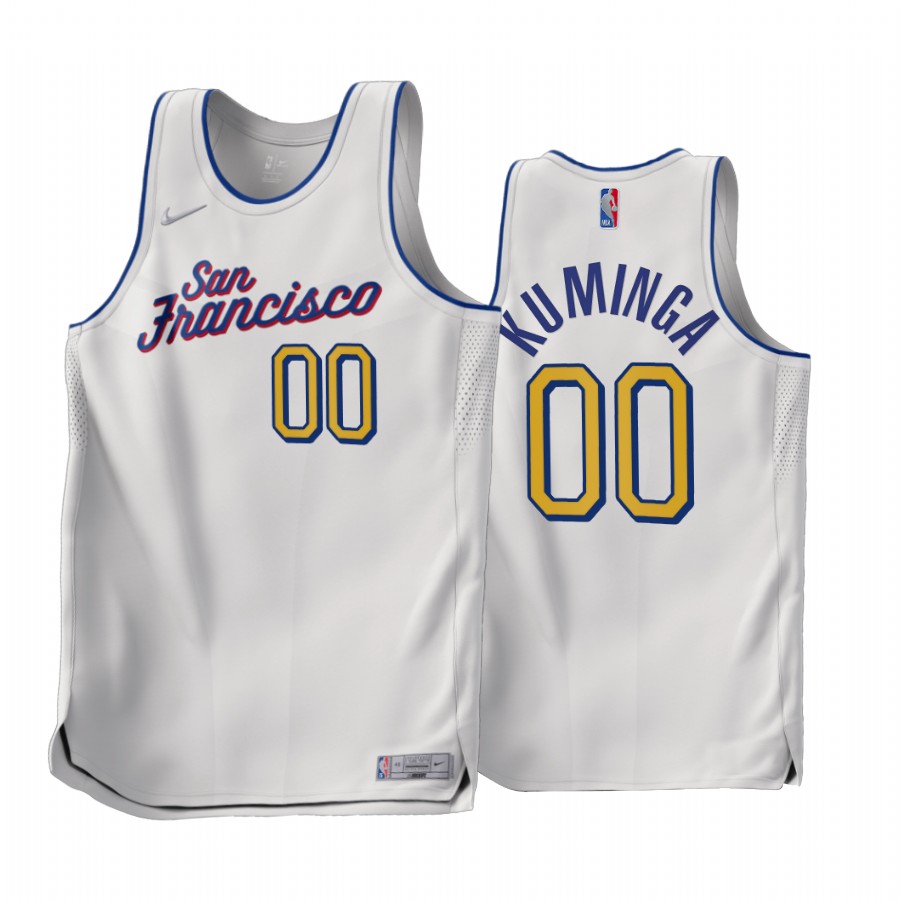 Jonathan Kuminga Golden State Warriors White #00 Earned Edition Jersey