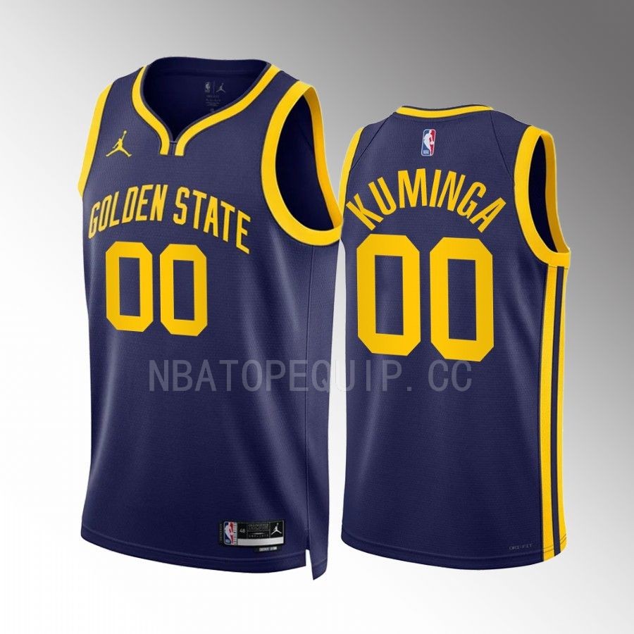 Jonathan Kuminga Golden State Warriors Navy #00 Statement Edition Jersey Swingman