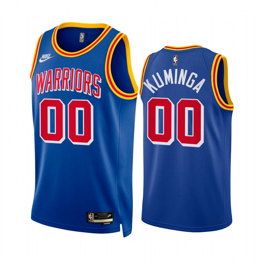 Jonathan Kuminga Golden State Warriors  Classic Edition Royal #00 Jersey Year Zero