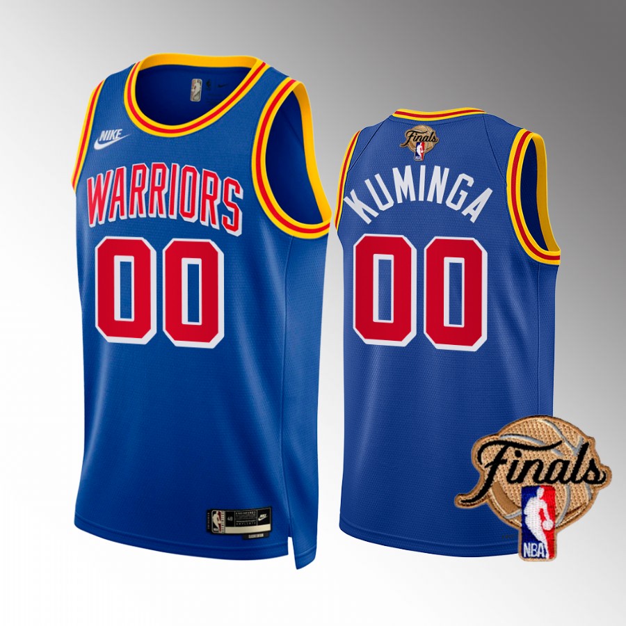 Jonathan Kuminga Golden State Warriors Finals Jersey Royal #00 Classic Dub