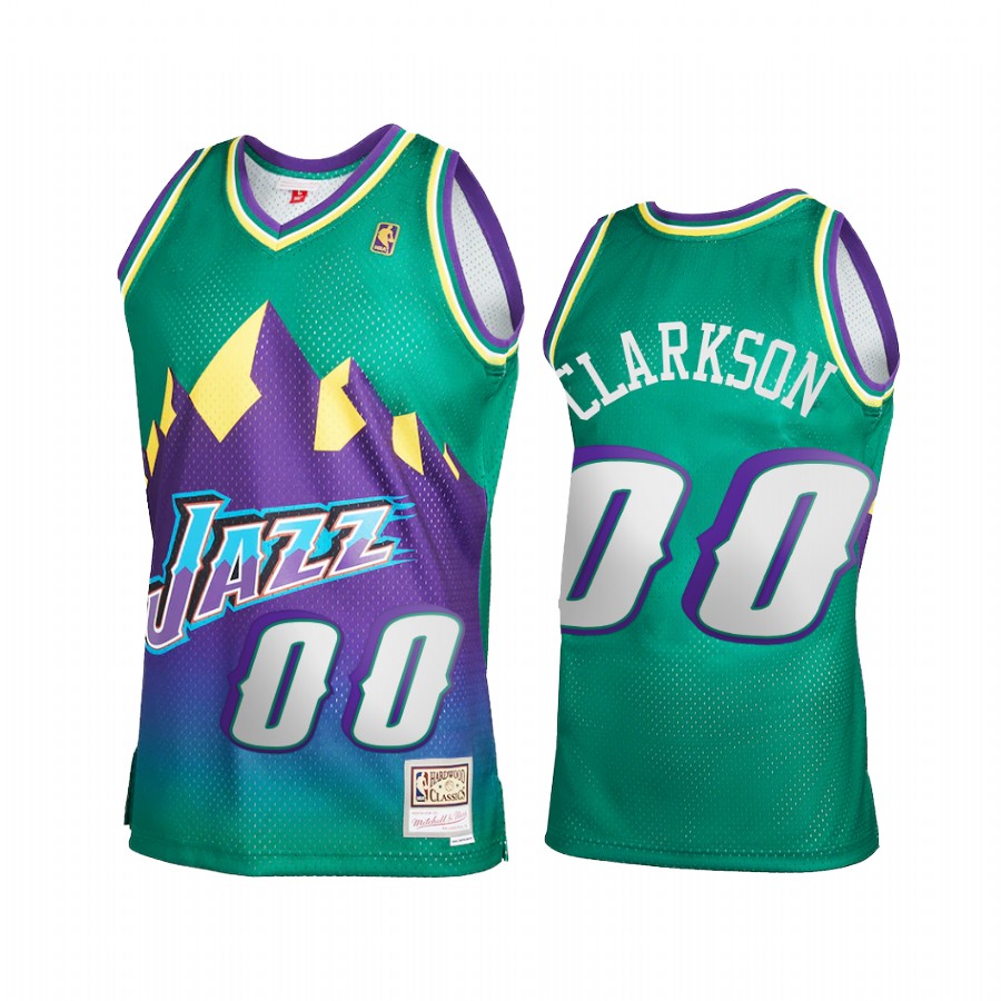 Jordan Clarkson 00 Utah Jazz Reload 2.0 Green Jersey Throwback