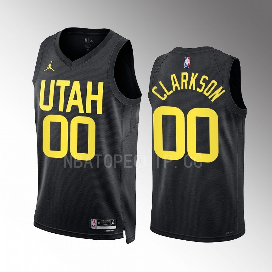 Jordan Clarkson Utah Jazz Black #00 Statement Edition Jersey