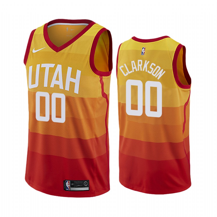 Jordan Clarkson Utah Jazz Orange City Edition Jersey