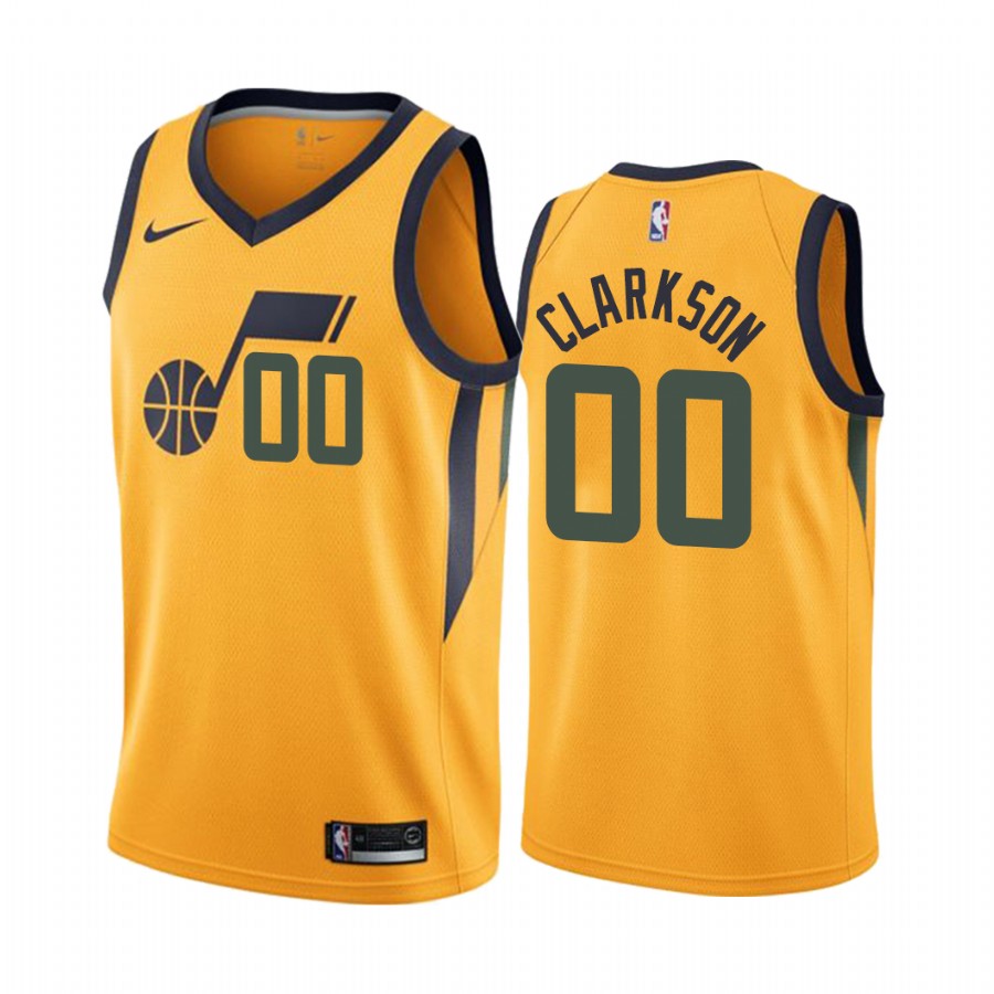 Jordan Clarkson Utah Jazz Yellow Statement Edition Jersey